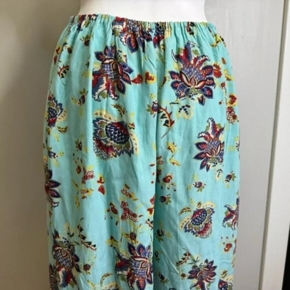 Free People Bali Citrus Skies Paisley Print Jumpsuit Bohemian Boho Size Small - Picture 11 of 15